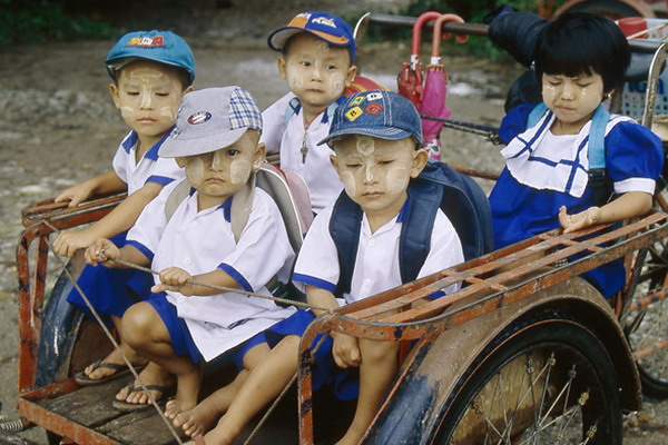 On the way to kindergarden, 2006