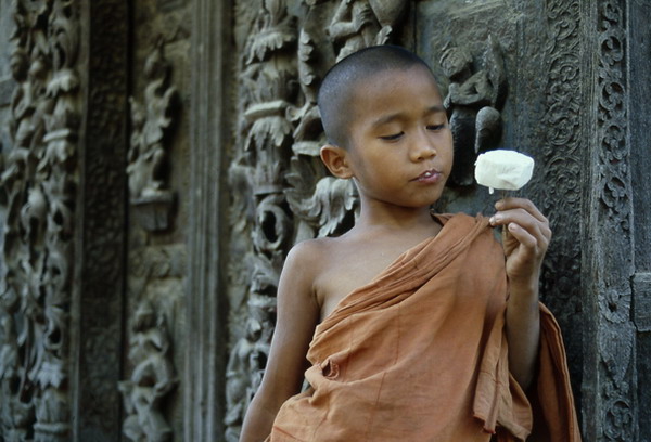 Novice with Ice Cream, Mandalay (1985)