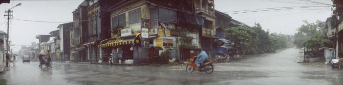 Monsoon rain in Moulmein