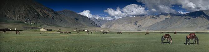 Zanskar Valley underneath of Karsha Gompa, 1996