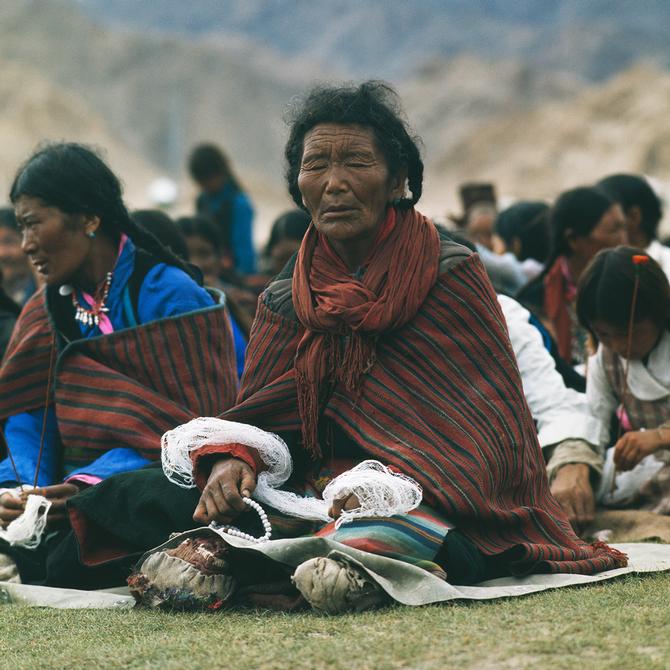 At the Kalachakra at Choglamsar, 1976