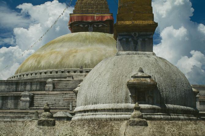 Great stupa at Bodhnath, 1983