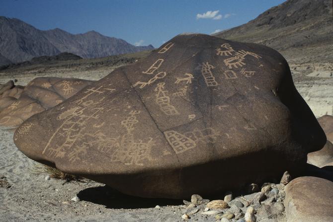 Petroglyphe, Chilas, 1981