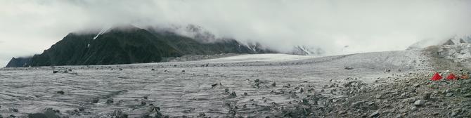 Base camp at the confluence with Lolophond glacier