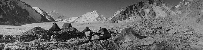 Camp on Lolophond glacier