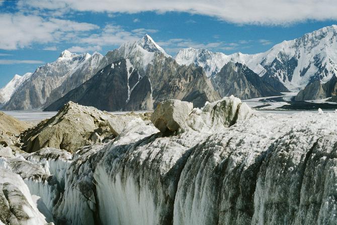 On Siachen, Singhi Kangri in background